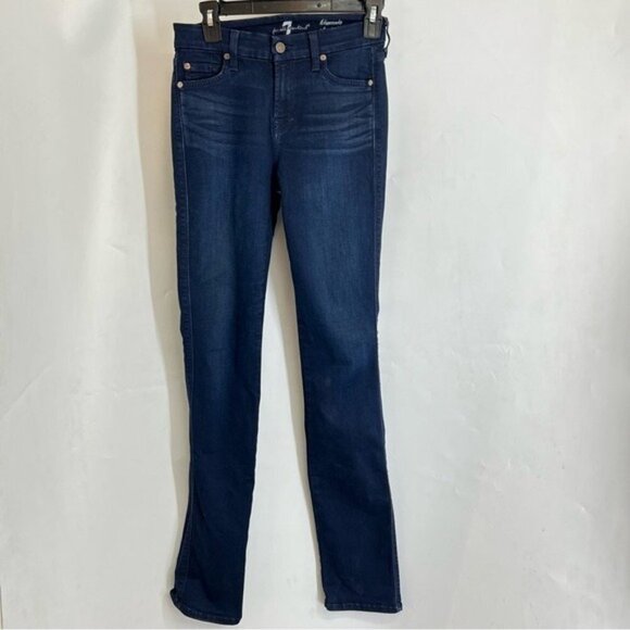 7 for All Mankind Kimmie Straight Leg Jean/Dark Denim/Size 24 - Picture 3 of 9